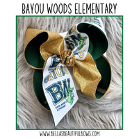 Bayou Woods Elementary Hairbow