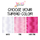 Personalized Ruffle Ribbon Coquette Tail Bow