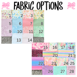 Personalized Scallop Bow Bag Tag