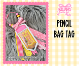 Personalized Pencil Bag Tag