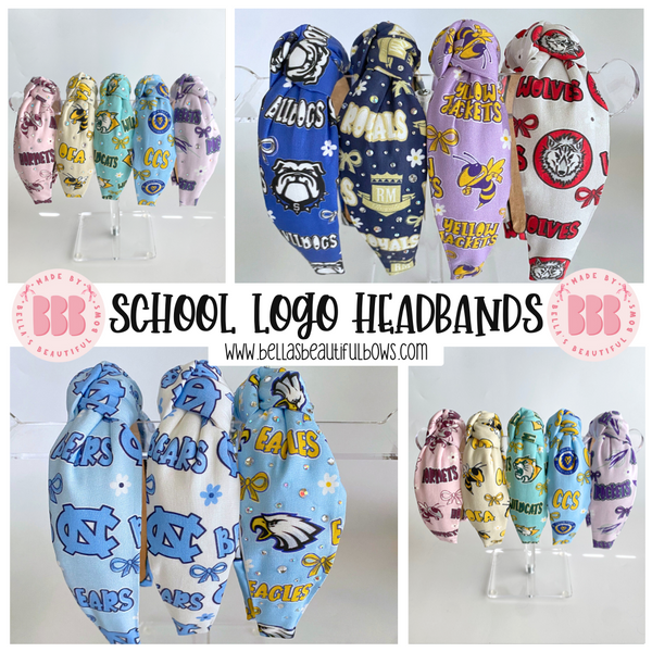 Custom School Knot Headband