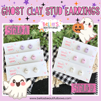 1/2" Ghost Stud Earrings