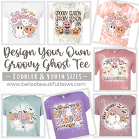 Design Your Own Groovy Ghost Tee (Preorder) - TODDLER & YOUTH SIZES
