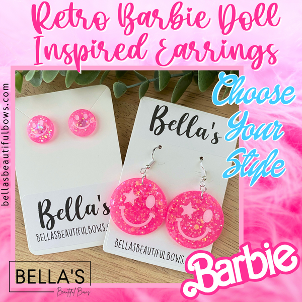 Retro Barbie Doll Inspired Earrings