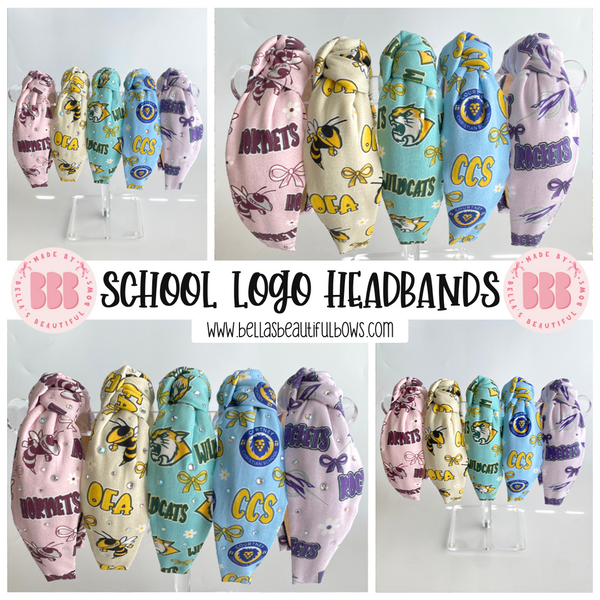 Custom School Knot Headband