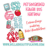 Personalized Kawaii B2S Hairbow