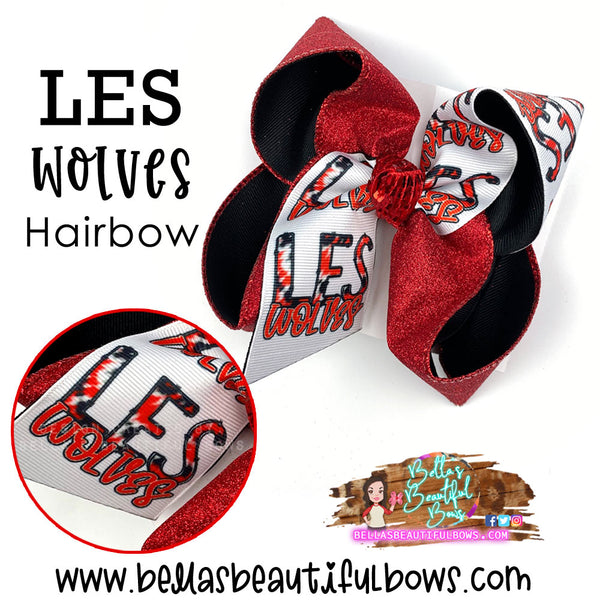 LES Wolves Hairbow