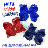 Ruffle Ribbon Hairbows